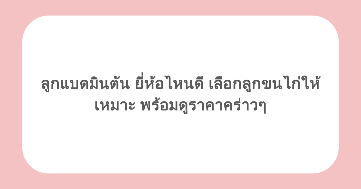 ลูกแบดมินตัน ยี่ห้อไหนดี เลือกลูกขนไก่ให้เหมาะ พร้อมดูราคาคร่าวๆ